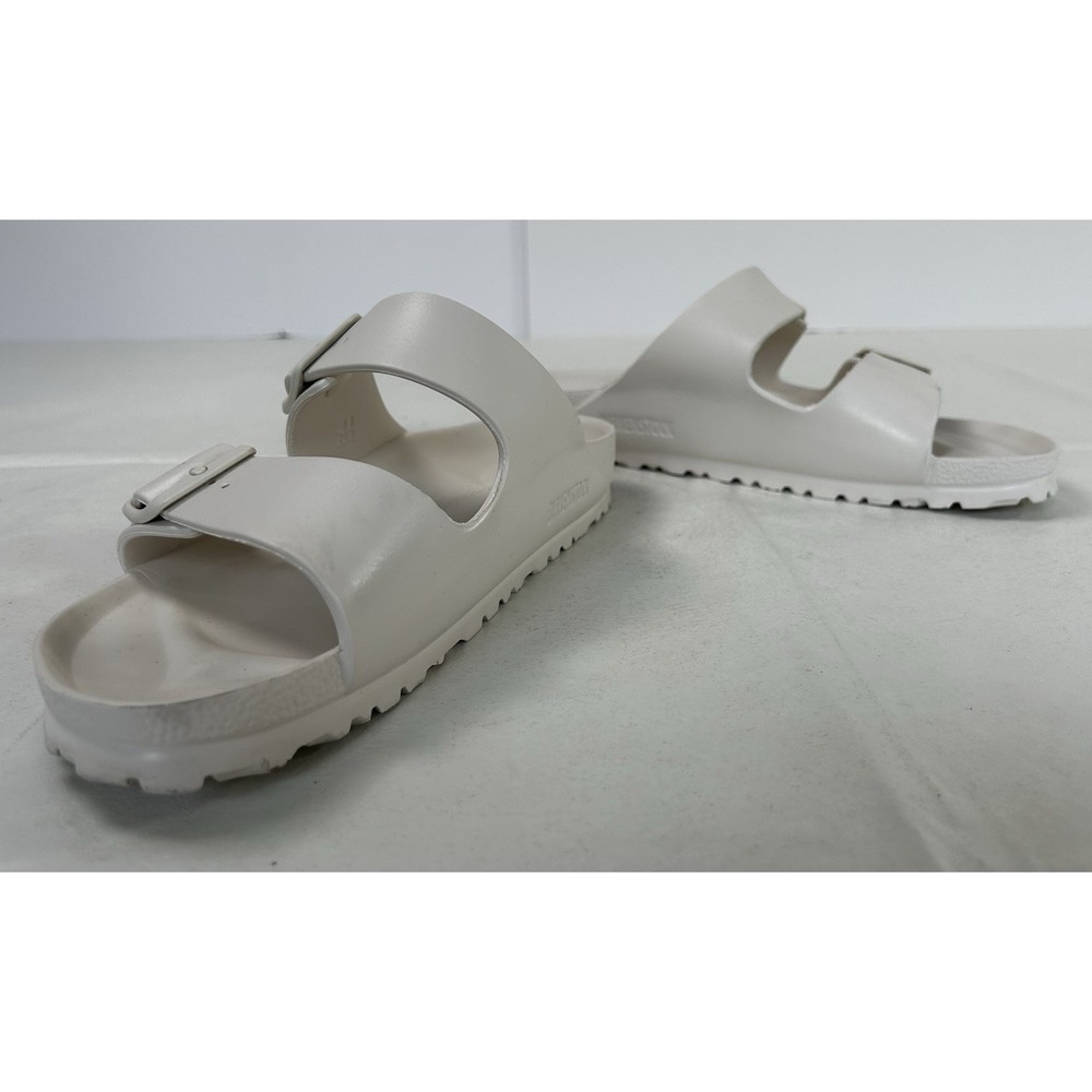 Birkenstock Arizona Essentials EVA Two-Strap Sandals Ivory Men's 10 Ladies 8